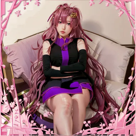 baesuzy, masterpiece, best quality,lacus-bk, 1girl, solo, long hair, pink hair, very long hair, blue eyes, hair ornament, japanese clothes, detached sleeves
<lora:lacusClyneGundamSeed_v10:1.4> <lora:suzy_V10:0.6>