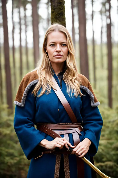 A stunning intricate full color portrait of (35 years old sks woman:1) as (viking warrior), (barbarian), epic character composition, by ilya kuvshinov, alessio albi, nina masic, sharp focus, natural lighting, subsurface scattering, f2, 35mm, film grain, 
 <lyco:locon_jeri_v1_from_v1_64_32:1.3>