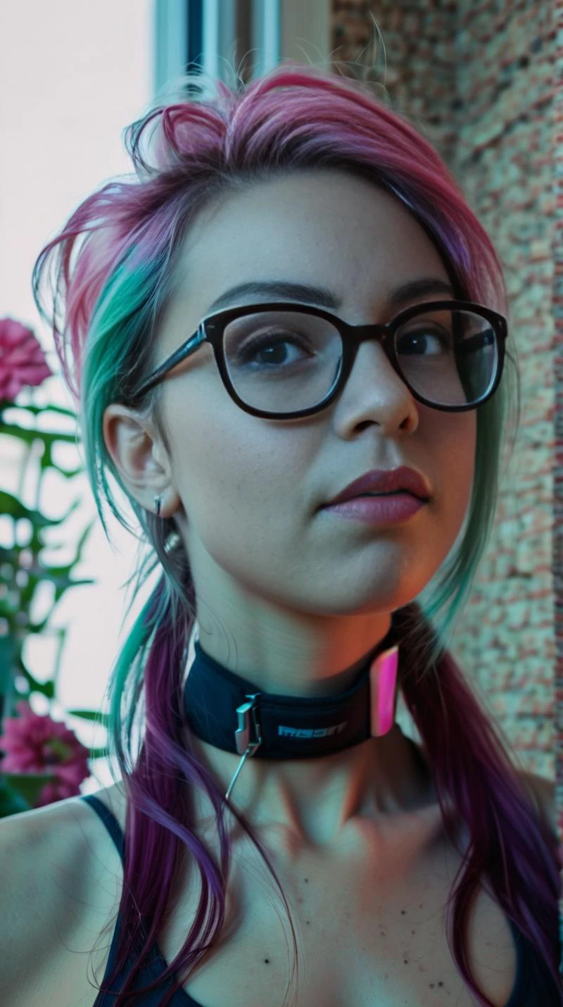 25 year old woman, athletic body, small natural breasts, watermelon sorbet hair ,detailed natural skin<lora:add-detail-xl:0.5> <lora:Cosine_freck:1>