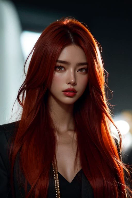 (otherworldly), highly insanely detailed, masterpiece, top quality, best quality, highres, 4k, 8k, RAW photo, (very aesthetic, beautiful and aesthetic), "1girl, solo, \nTower13_Gizelle, \na beautiful elvish girl, \n<lora:UnderGround-CP:0>, \nCar Parking,road,concrete,parking, \npure black background,pure red background,pure cyan background , \n \ndark_skin, tan_skin, tanned skin, dark skin, dark-skinned, black-skinned, bronze skin, \n(neon orange hair,maroon hair,)", (fantasy world)âââ