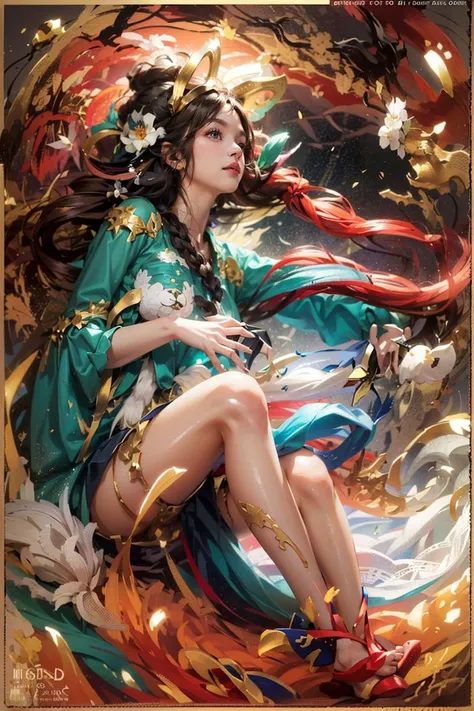 naked_shoulders, white_lace, blue_dress, blue_eyes, a close up of a woman with wearing a blue dress, unreal engine character art, trending on artstation, korean mmo, ((god king of ai art)), perfect skin,sunlight ,magazine cover, 1 girl,xx,photography, masterpiece, best quality, 8K, xx , highres, absurdres:1.2, solo, shirt, long_hair, letterboxed, bangs, upper_body, jacket, looking_at_viewer glitter_effect sparkling_effect holographic_effect glitter_clothes rainbow_reflection sprinkled_glitter city_background holographic_clothes sheer_clothes FashionMagCover
magazine cover english text watermark artist name signature, braid, twin_braids, earrings, jewelry, , on_head, , multiple_braids, long_hair <lora:IcfgirlLora_v40:0.66> LoRA quotes xxxxx LoRAå¼ç¨, beautiful girl <lora:IcfgirlLora_v40:1> <lora:IcfgirlLora_v40:1> full body, high res, absurdres, 8k, masterpiece, solo, photography, masterpiece, best quality, 8K, HDR, highres, absurdres:1.2, looking_at_viewer