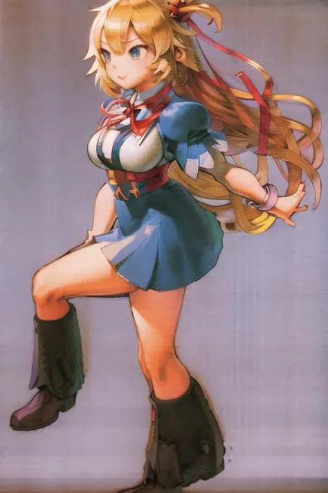 1girl, mvc2, <lyco:MvC2:1.0>, akai haato, skirt