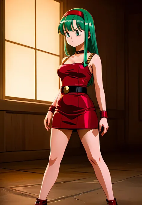 nsfw , Tsukuyomi Mana , (((highres official art))) , (((1girl))) , (((solo))) , (((bottomless))) , (((black thong))) , green hair , green eyes , blush , shy , sidelocks , single hair bun , t-shirt , light smile , parted lips , leaning back