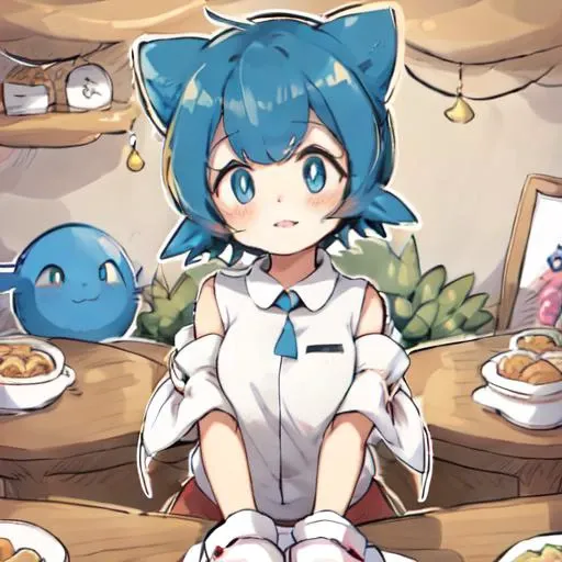 Lana /(pokemon/), <lora:pokemonLana_v10:0.8>, Beautiful Art Style, 1girl, young woman, looking at viewer, splendid, ramen shop, arms at her side, queen costume, milesprower, <lora:milesTailsProwerSonic_v1:0.6>, thisisfine, <lora:lottalewdsThisisfine_v2:0.8>