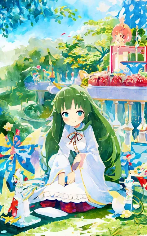 kawaii 1lady 25yo eyeliner skindantation (a mole under the mouth) large breasts +++, (black long skirt) (black long_maid) (puffy long sleeves) white waist apron frilled white blouse, double-breasted,underbust, ((watercolor (medium))) watercolorpaper, +++ best quality, high detailed, anime coloring illustration game cg contrapposto <lora:_flat2:0.6:ALL> ++ Faint lips,UC:realistic cute anime face cinematic angle Girl at the front single focus dynamic pose, +++
indigo eyes,
pale multicolored hair,
medium hair ,
top not,
drill hair ,
bangs,
hair flaps ,
naughty smile,
nose blush ,
+++