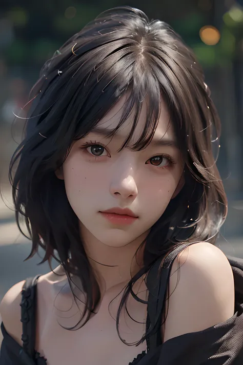 Best quality,masterpiece,ultra high res,(photorealistic:1.4),1girl,shoulder,charming,Looking at the camera,<lora:NiNi_V4:0.8>,
