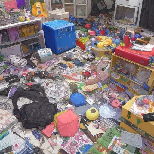 random stuff everywhere,