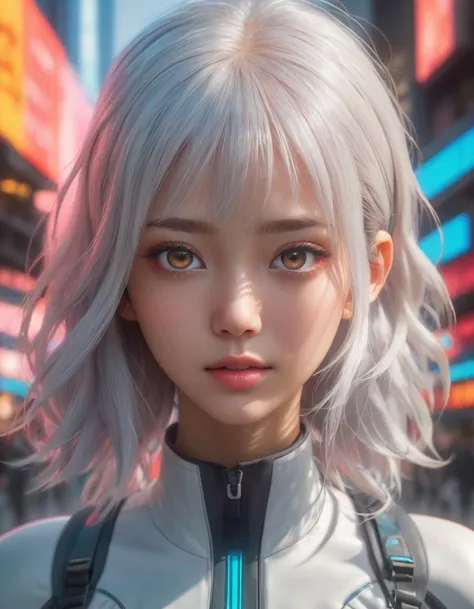 (masterpiece:1.1), (highest quality:1.1), (HDR:1.0), extreme quality, cg, (anime wallpaper), stylized, detailed face+eyes, (colorful), (powerful colors:1.4), photo of a girl, (tan skin), fashionable, light dust, varied depth of field, medium hair, long hair, white hair, masterpiece, 8k, tone mapping, hyper focus, red, glowing eyes, (upper body:0.8), natural body, limited palette, (detailed hair:1.13), (cyber aesthetic:1.3), (epic anime drawing:0.7), (white outlines), (creative background), (creative), hard lighting, solo, clarity, (by Giovanni Battista Caccioli:1.6), (accomplished:0.8)
, detailed, realistic, 8k uhd, high quality