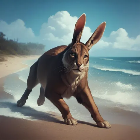 score_9, score_8_up, score_7_up, score_6_up, score_5_up, score_4_up, rating_safe,source_photorealistic,photorealistic,photo,a bunny bouncing on the beach,outdoors,no humans,animal focus,, score_9, score_8_up, score_7_up, score_6_up, score_5_up, score_4_up, rating_safe,