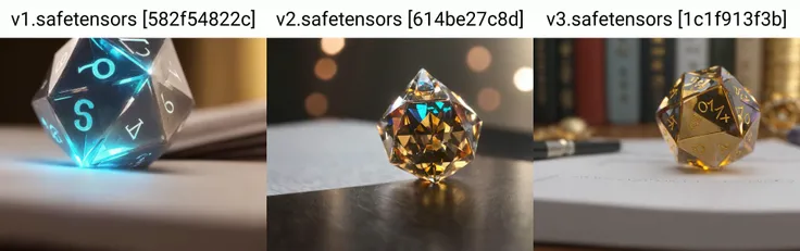 A perfect well-lit closeup photograph of an opulent crystal D20 on a jumbled stack of papers
