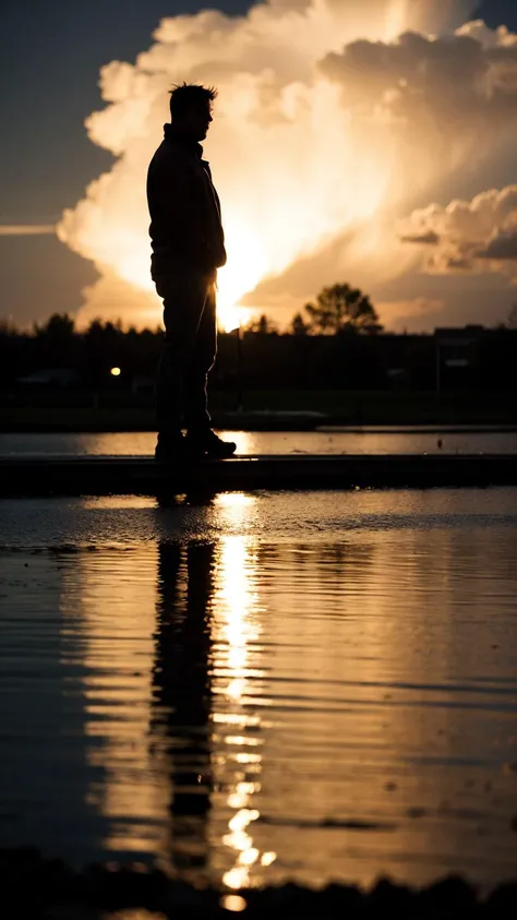 emotional, mood, deep, nighttime, silhoutte lighting