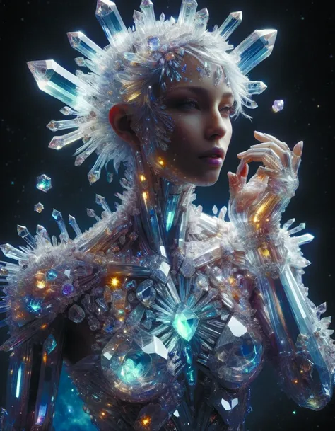 skin concept anthropomorph,biopunk,in full growth,magical crystals,smoky crystals,translucent crystals,luminous sparkling crystals,many details,3d,cinematic,hyper realism,high detail,octane render <lora:add-detail-xl:1.6> crystalz <lora:crystalz-sdxl:0.7> teslapunkai <lora:TeslaPunkAIv2p:0.6> DonMC3l3st14l3xpl0r3rsXL <lora:DonMC3l3st14l3xpl0r3rsXL-000007:0.5>