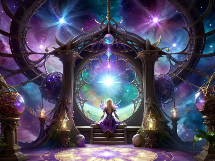 <lora:MagicAI:.6>  FairyTaleAI <lora:DonMC3l3st14l3xpl0r3rsXL:.6> DonMC3l3st14l3xpl0r3rsXL fantasy Explorers meeting the Weaver of Dreams in a parallel universe   (Highly detailed, amazing, Impressive lighting, vibrant colors, Ultra Realistic, High quality, Highly detailed, trending on artstation, intricate detailed background
:1.2)