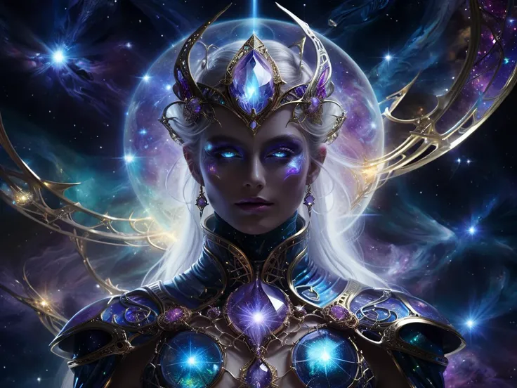 <lora:AetherPunkAI:.6>  AetherPunkAI <lora:DonMC3l3st14l3xpl0r3rsXL:.6> DonMC3l3st14l3xpl0r3rsXL fantasy Shimmering attire emanating aetheric harmonics, illuminating dark space   (Highly detailed, amazing, Impressive lighting, vibrant colors, Ultra Realistic, High quality, Highly detailed, trending on artstation, intricate detailed background
:1.2)