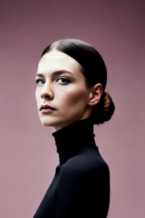 A stunning intricate full color portrait of jnj, wearing a black turtleneck, epic character composition, by ilya kuvshinov, alessio albi, nina masic, sharp focus, natural lighting, subsurface scattering, f2, 35mm, <lyco:JanuaryJones-RealVision-V1.0:1.0>