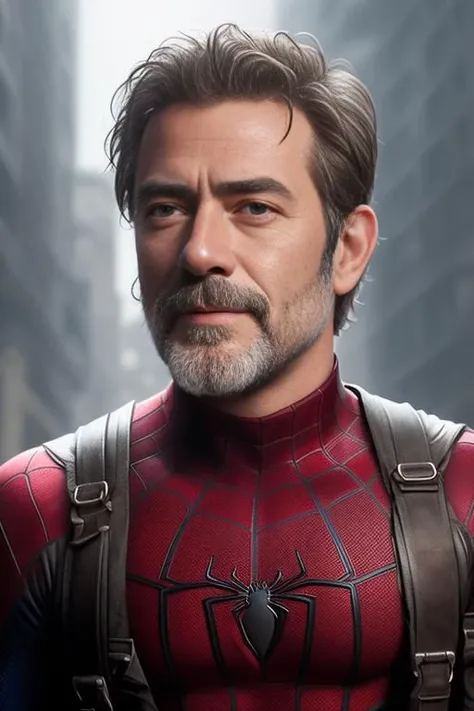 1boy, jeffreydm, portrait, spiderman outfit