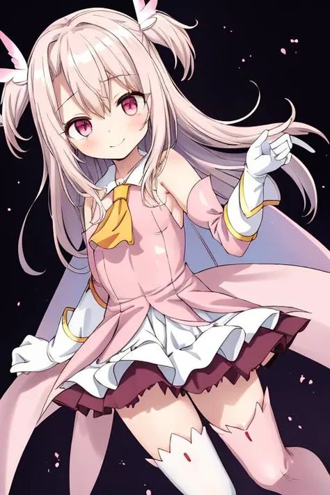 Kanna kamui ,pleated miniskirt, legs garters,i see her panties ,from below,seductive