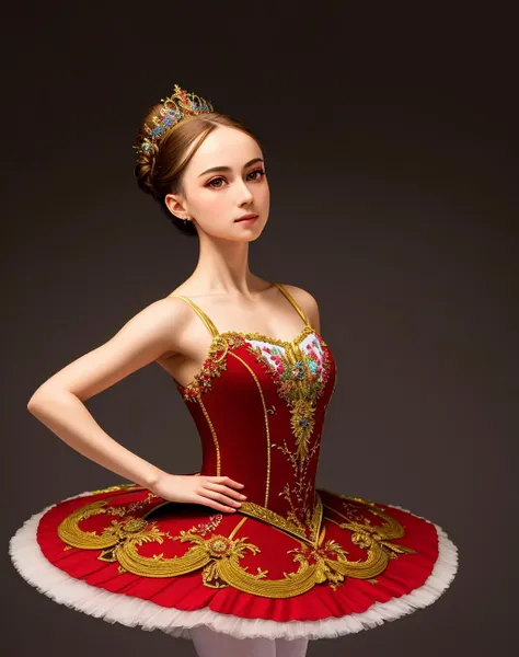 Masterpiece, absurdres,HDR ,highly detailed eyes and face, Primaballerina_tutu, short tutu, a woman in a ballgown is posing for a picture ,wearing a Primaballerina_tutu, wearing a ballgown, ((full body picture))<lora:ballgownBallerina:0.7>