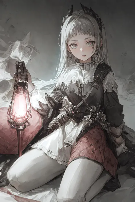 Irene,1girl,solo,full body,cowboy shot,serious,sea, holding lamp,
<lora:ArknightsIrene_hard:0.90>, (Masterpiece, best quality, very detailed CG, highly detailed,beaultiful eyes, complex details:1.0)