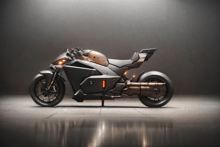 RAW, (masterpiece:1.1), (bronzeplatinumdark-carbon matte rocket|spacebike:1.2) <lyco:BikeMaker:0.7>, (rocket propulsion engine:1.1), (minimalist futurism boxy design style:1.1),simple black background, metal reflective rusty floor, oil stains
realistic, 8k uhd, dslr, dim cinematic lighting, high quality, film grain, Fujifilm XT3 <lora:entropy-alpha:.15>