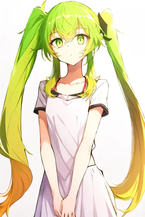 (high quality, high resolution:1.3), 4k, masterpiece, simple background, white background,
BREAK
1girl, standing, <lora:Tekku-000019v2:1>, yellow hair, green eyes, upperl body, long hair, side ponytail, <lora:NoiseOffset_v2:1.0><lora:NoiseOffset_v2:1.0>