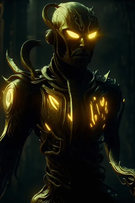<lora:Androids-01:1> <lora:ManyEyedHorrorAI-000011:1.2> GlowingRunes_yellow cyborg, man, holding a axe, amazing armor, high details, neon, android from future, <lora:add_detail:0.3> <lora:GlowingRunesAIv4-000005:1>