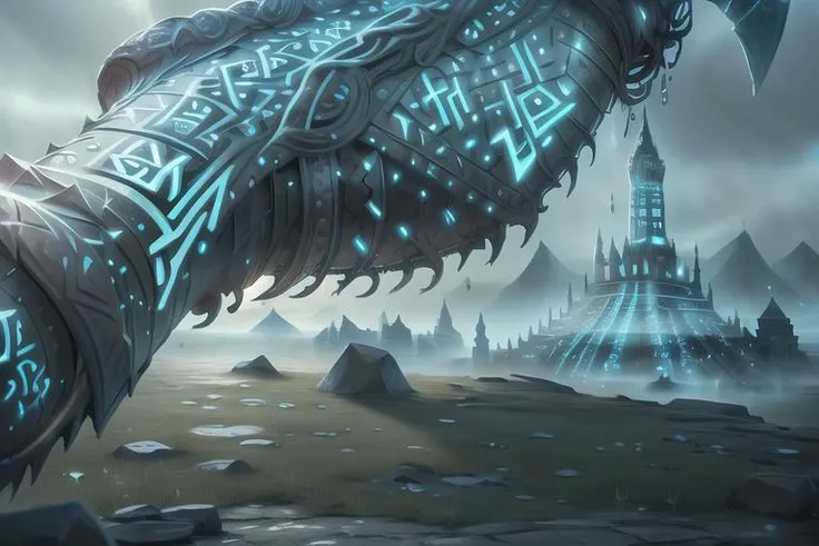<lora:glowingrunesai_v10:1> glowingrunesai, (realistic:1.5), extremely detailed, hyper detailed, soft lighting, detailed background, extreme detail background, sharp details, landscape, city, stone, ancient