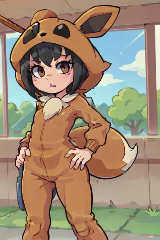 1girl, <lora:pokemonPokekid_v10:0.6> pokekid
standing in line at a game shop, store, shelvles, cartridges, counter, windows, fursuit