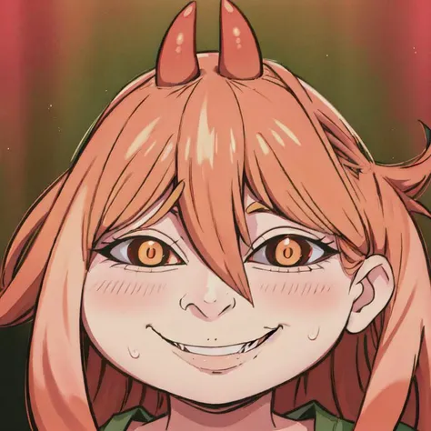 <lora:powerLora72MBWith_v1:0.7> ((( 1girl, power \(chainsaw man\) ))), red horns, symbol-shaped pupils, cross-shaped pupils, orange eyes, 
<lora:lottalewds_v0:1.5> anyahehface, huge shit-eating grin, wicked smug, half closed eyes
