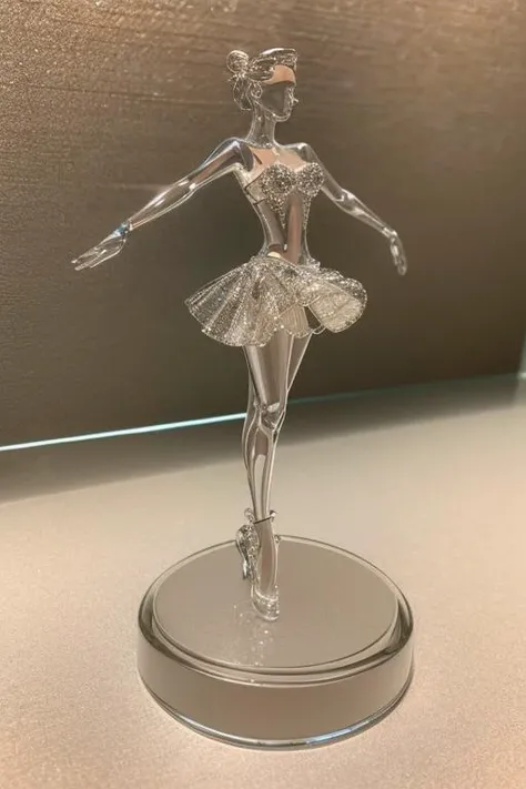 anad,1girl,ballerina,dancing,best quality, ultra high res, (photorealistic:1.4),<lora:glassSculptures_v20CompletelyRedone_glasssculpture,translucent,transparent,reflection:0.6> glasssculpture,translucent,transparent,reflection