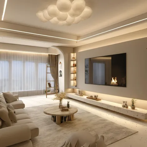 naiyou, <lora:naiyou_xl-000018:1>,living room,HDR,UHD,8K,best quality,(realistic:2.0),masterpiece,Highly detailed,castle view is outside the window