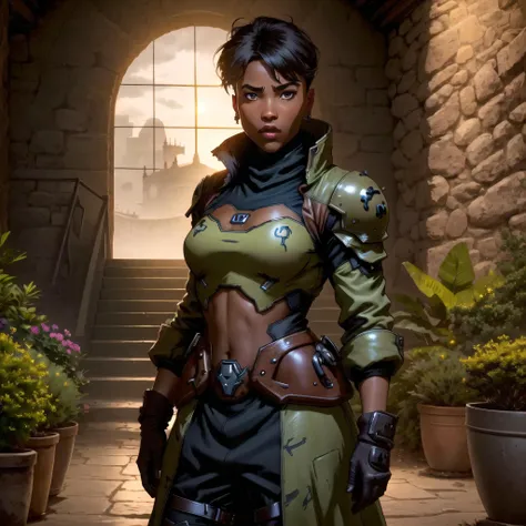 (cowboy shot), sfw, (masterpiece), (best quality:1.0), (ultra highres:1.0), detailed eyes
BREAK
<lora:RaquelYJ:0.7> RaquelYJ, dark skin, looking at viewer, 1girl
ball gown, dslayer, wearing a the only thing they fear is you, rip and tear until it is done, she is doom, the slayer's time is now,
BREAK
(castle, plants, indoors, gorgeous view)