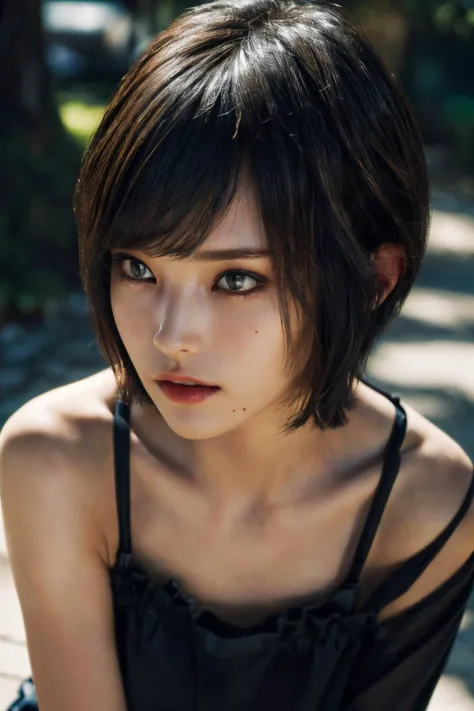 (masterpiece, best quality, beautiful quality, photorealistic, detailed lighting, extremely detailed skin, extremely detailed hair, shadows, 8k, a picture of a woman, short hair, upper body, 1girl, fcPortrait:1.2), <lora:add_detail:1>, <lora:yamamotosayaka_lora-06:0.9:MY>, yamamotosayaka