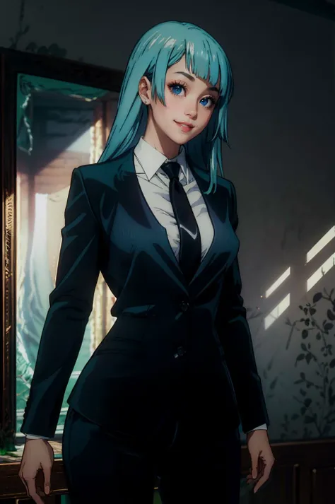 (film grain:1.8), (kawaii background:1.3), (extremely detailed fine touch:1.3), (hard light, studio light, light rays, dappled light, reflection, shadows, ray tracing:1.0), (masterpiece, best quality:1.2),(sexy,body:1.9), masterpiece, best quality, absurdres, detailed (hyper intricate fine detail:1.2) (seductive smile,:1.3) <lora:Miwa_Kasumi:1> high heels, Miwa standing, suit,pants,black,shirt,collar,necktie,black suit,black suit,jacket,black white shirt,long sleeves, ,black pants, , cowboy shot,