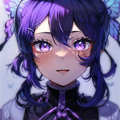 1girl,
<lora:Kochou_Shinobu:1> kochou kanae,butterfly hair ornament, parted bangs,hair intakes,
depth of field,halftone,
<lora:savichan:0.85>