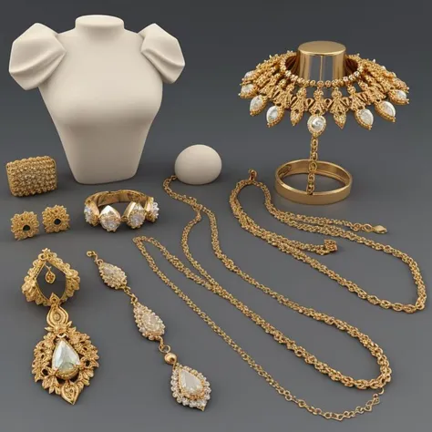 Craft a 3D package for jewelry  design