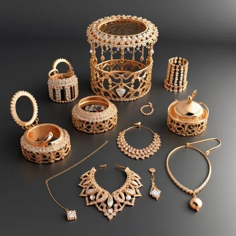 Craft a 3D package for jewelry  design