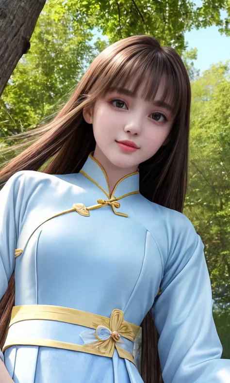 (high resolution:1.1), (8k, RAW photo:1.2), (sharp focus:1.3), (face focus:1.3), full body, (23yo:1.3), (1 very girl wearing detailed __*/colors__ aodai:1.5),(slim face), (flowing shine hair:1.3), __*/haircolor__, (ennui), large breasts, scenery, bangs, (clear __*/colors__ eyes), (symmetrical eyes:1.2), looking into the camera, toned, (cute), (beautiful), from below, __*/Location/*__, <lyco:GoodHands-beta2:1>, <lora:more_details:0.4>,