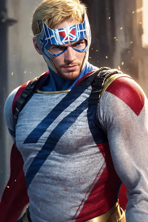 masterpiece,ultra realistic,32k,extremely detailed CG unity 8k wallpaper, best quality,
(captain britain:1.2), (Stephen Youll:1.3)