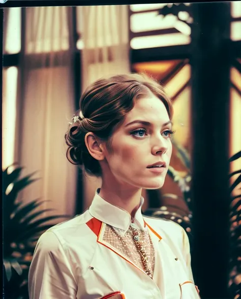 a portrait photo of CCindyJaneDoe at the spa <lora:neg4all_bdsqlsz_V3.5:0.8> <lora:AdvancedEnhancer:0.8> <lora:Polaroid669:0.8> <lora:1970RetroFuturism:0.6> 1970retrofuturism, (Faded polaroid photo :1.3), Analog, old faded photo, old polaroid, shot on Polaroid SX-70, (portrait photography:1.1), (masterpiece, best quality, absurdres, detailed, ultra-detailed:1.3), (trending on CGSociety, trending on pixiv, contest winner:1.3)