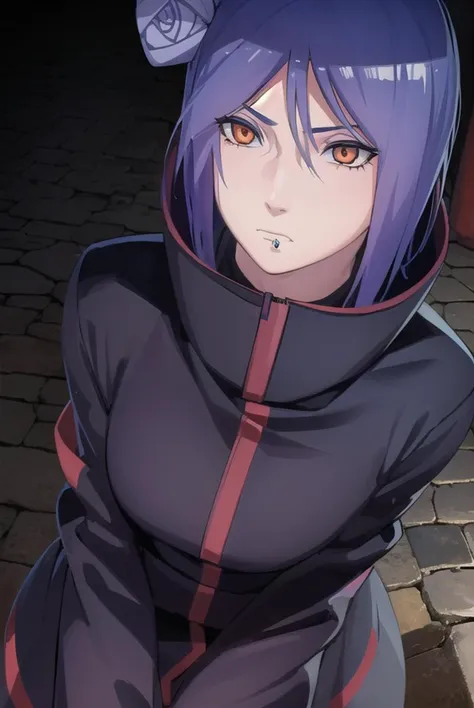 konan, <lyco:konanv2.5-lyco-nochekaiser:1>,
konan, short hair, hair ornament, blue hair, flower, hair flower, (orange eyes:1.2), (labret piercing:1.2), eyeshadow,
BREAK coat, cloak, black coat, black cloak, (akatsuki uniform:1.5), akatsuki \(naruto\),
BREAK outdoors, forest, nature, sky, cloud, sun,
BREAK looking at viewer, (cowboy shot:1.5),
BREAK <lyco:GoodHands-beta2:1>, (masterpiece:1.2), best quality, high resolution, unity 8k wallpaper, (illustration:0.8), (beautiful detailed eyes:1.6), extremely detailed face, perfect lighting, extremely detailed CG, (perfect hands, perfect anatomy),