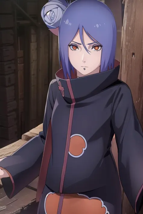 konan, <lyco:konanv2.5-lyco-nochekaiser:1>,
konan, short hair, hair ornament, blue hair, flower, hair flower, (orange eyes:1.2), (labret piercing:1.2), eyeshadow,
BREAK coat, cloak, black coat, black cloak, (akatsuki uniform:1.5), akatsuki \(naruto\),
BREAK outdoors, forest, nature, sky, cloud, sun,
BREAK looking at viewer, (cowboy shot:1.5),
BREAK <lyco:GoodHands-beta2:1>, (masterpiece:1.2), best quality, high resolution, unity 8k wallpaper, (illustration:0.8), (beautiful detailed eyes:1.6), extremely detailed face, perfect lighting, extremely detailed CG, (perfect hands, perfect anatomy),