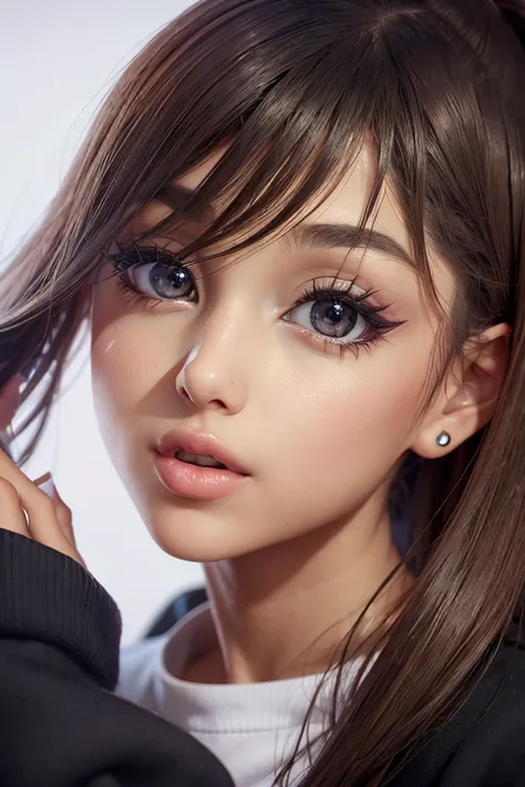 <lora:4rianagrand3:1>, 4rianagrand3, 1girl, perfect eyes, symmetric eyes, brown eyes,