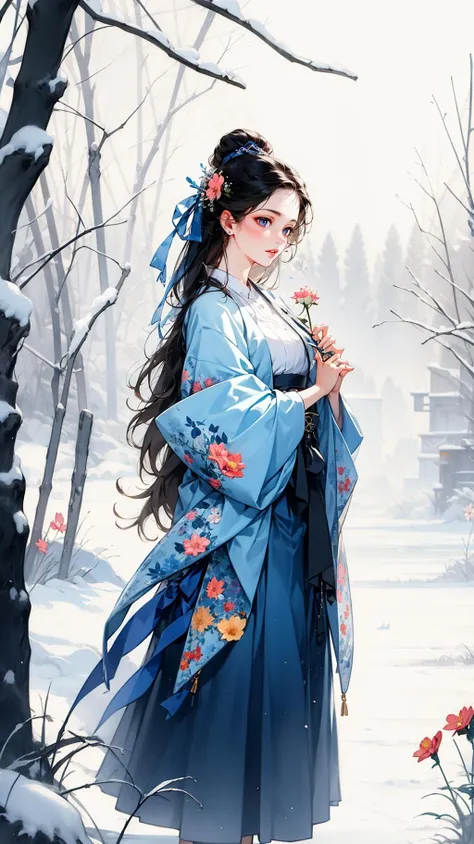 <lora:mn_20231016174205:0.9>,mn,1girl,solo,flower,long hair,