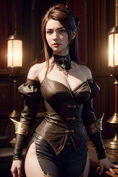 highres, masterpiece, perfect lighting, bloom, cinematic lighting, adult, female, looking at viewer, xivhrcoatee, <lora:xivhrcoatee_v10:0.6>