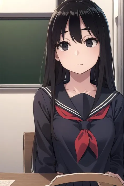 1girl in、AS-Adult、、The shirt、skirt by the、(small tits)Japan High School、校服、serafuku、crouching down、Panchira、Upper body portrait、