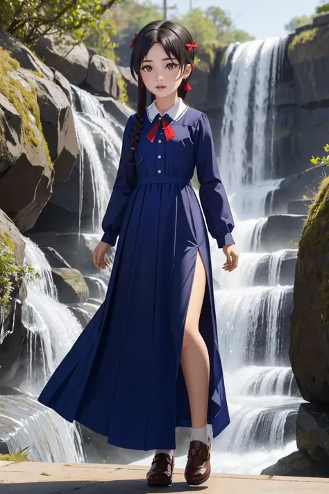 professional photo of yashajin ai, 1girl, solo, full body, long dress, AS-Young,
detailed skin, detailed eyes, detailed face,
volumetric light, highrez, masterpiece, best quality, waterfall,
<lora:Ryuuou no Oshigoto!_all:0.65:MIDD>