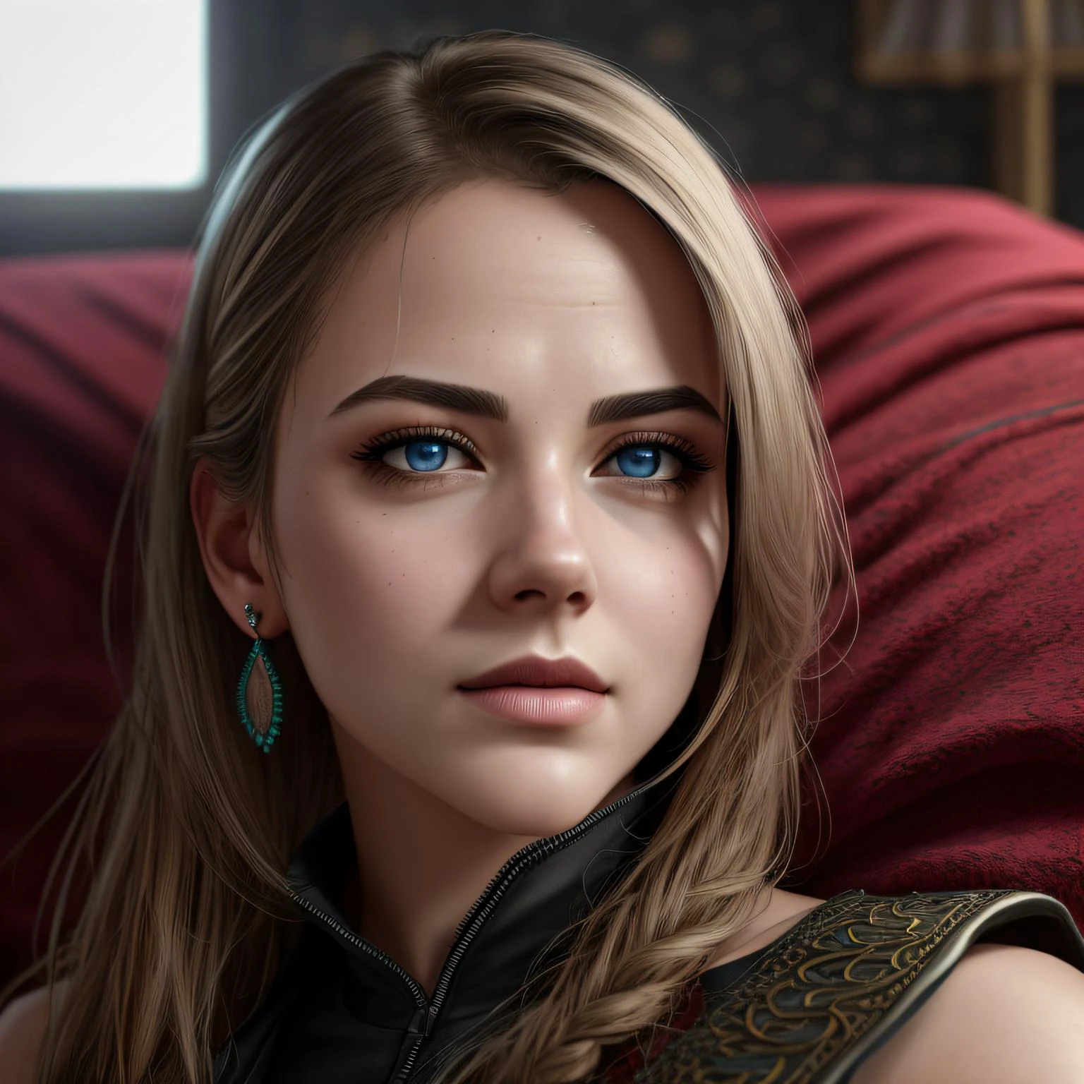 Ultra-realistic 8k computer graphics, masterpiece, ((super detailed background, delicate pattern, intricate details)), best quality,masterpiece, best quality, highest quality, (photorealistic), perfect anatomy, perfect face, perfect eyes,
<lora:bulmadbzreddress_ex_04_galena3ep:0.9> bulmadbzreddress, aqua hair, red dress, short hair, blue eyes, yellow scarf, sleeveless, earrings, sexy pose, 1girl, on bed, lying, lying on bed, sexy pose <lora:conceptBagsUnderEyes_v10:1> <lora:tapeGag_v10:1> micromini, highly detailed face, extremely detailed eyes and face, extremely detailed eyes, whole body, sharp eyes, light artifact knife, <lora:standingFullBodyWithBackgroundStyle_v10Offset:1> <lora:sunAndShadow_v10:0.4>, ((best quality)), ((masterpiece)), (detailed), (realistic), magic landscape,elden ring, dark arts, witcher, realistic photo, breathtaking, sharp lens, professional photography, 70mm lens, love for details, good quality, unreal engine 5, wallpaper, color, very detailed, 8k, soft light, photorealistic, full length wide angle, 8k, cinematography, photorealistic , epic Unreal Engine composition, cinematic, color grading, portrait photography, ultra wide angle, depth of field, hyper detail _SamDoesArt2_, photorealistic, realistic, photorealistic, best quality, super high resolution, beautiful, masterpiece, best quality, perfect lighting, best quality, ultra high resolution, photorealistic, ultra-detailed, masterpiece, best quality,