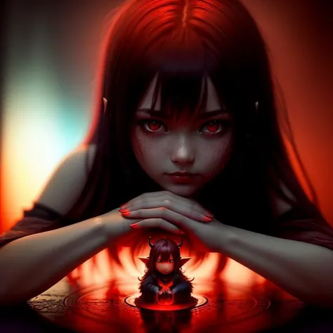 (dark shot:1.4), 80mm, red fairy girl demon sitting in a with red liquid, nice detailed digital art, closeup, soft light, sharp, exposure blend, medium shot, bokeh, (hdr:1.4), high contrast, (cinematic, teal and orange:0.85), (muted colors, dim colors, soothing tones:1.3), low saturation, (hyperdetailed:1.2), (noir:0.4)