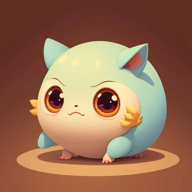2d art illustration for children's book of funny cute little monster by artgerm and beeple, soft lighting, solid background, vector illustrator svg